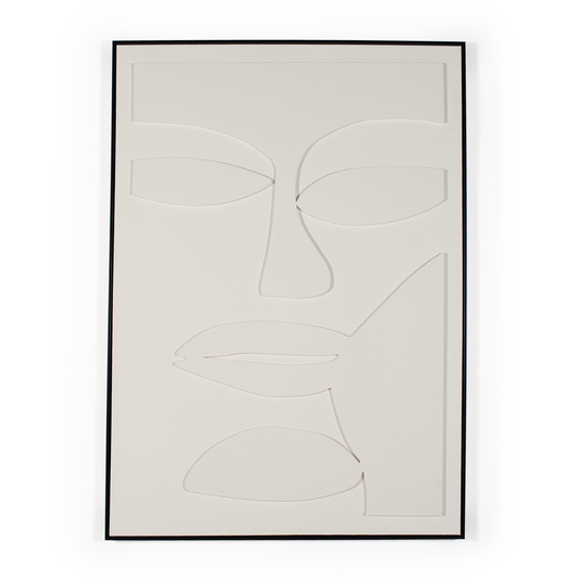modern white 3D artwork