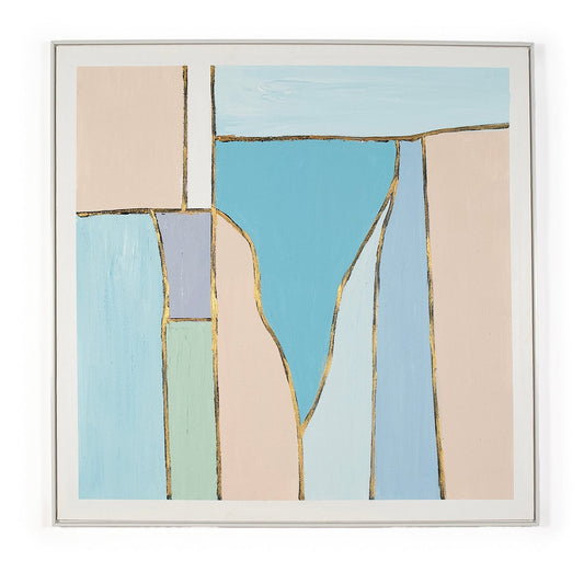 Gulf 3D Large Pink Blue 120 X 120 Artwork