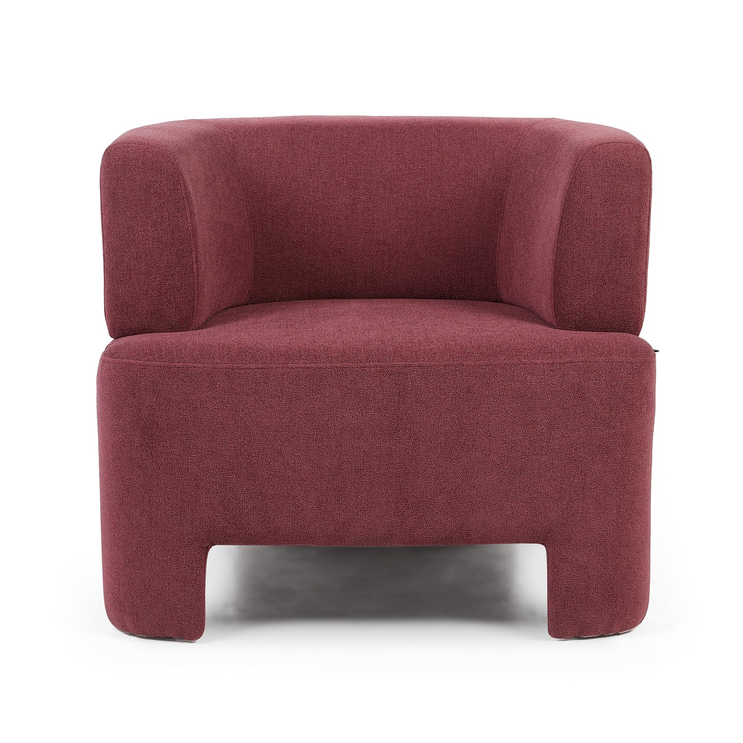 Raspberry modern armchair
