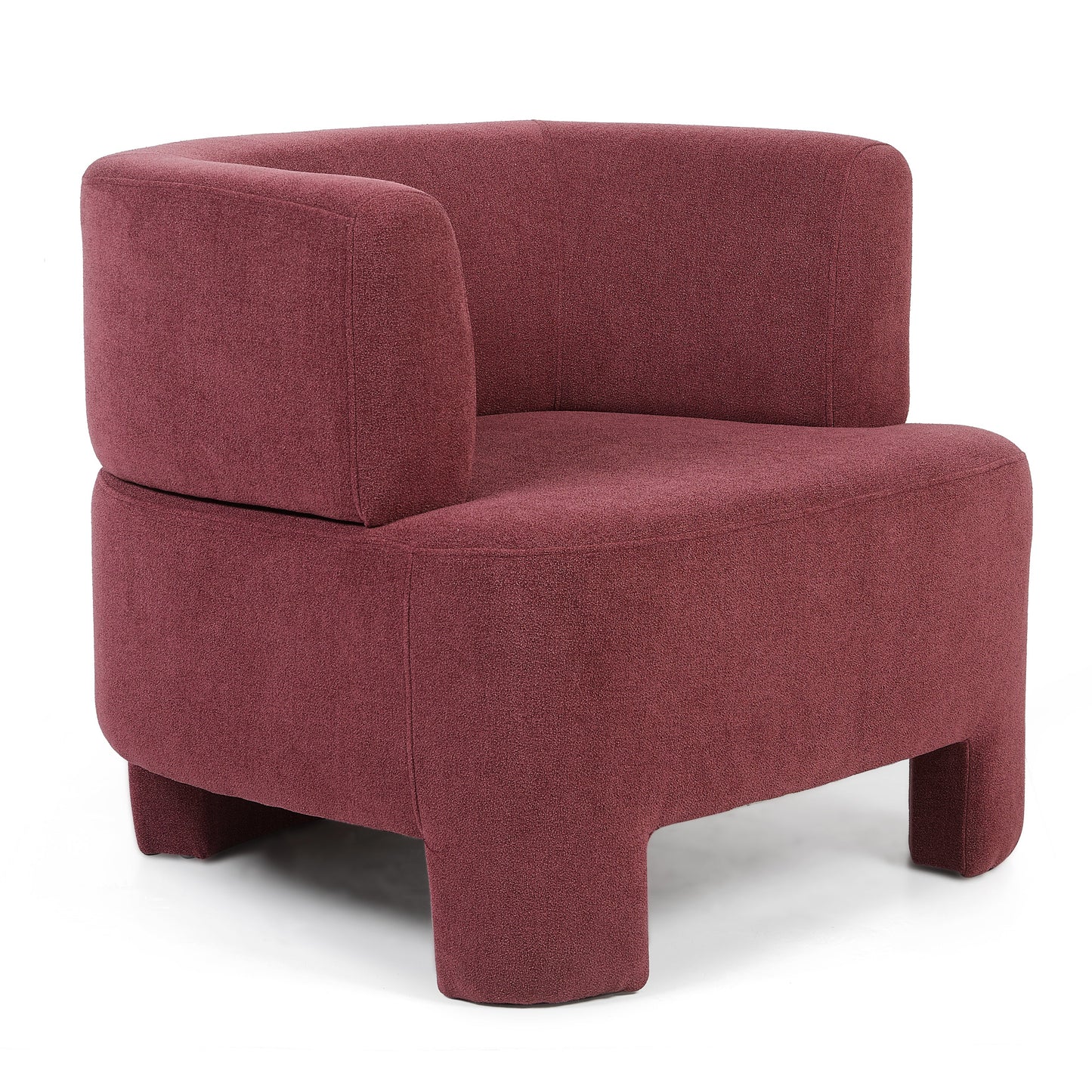 Raspberry modern armchair