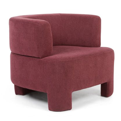 Raspberry modern armchair