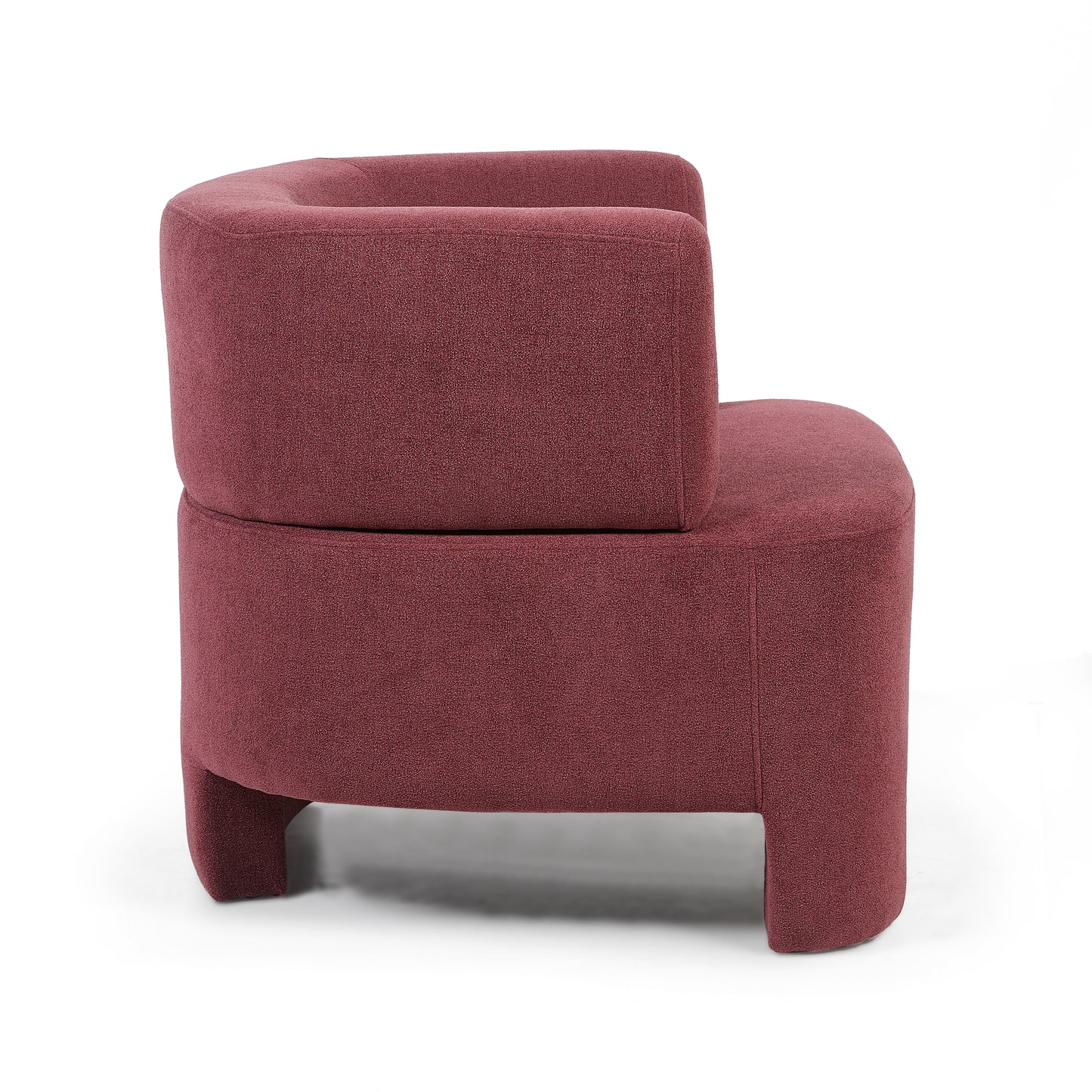Raspberry modern armchair