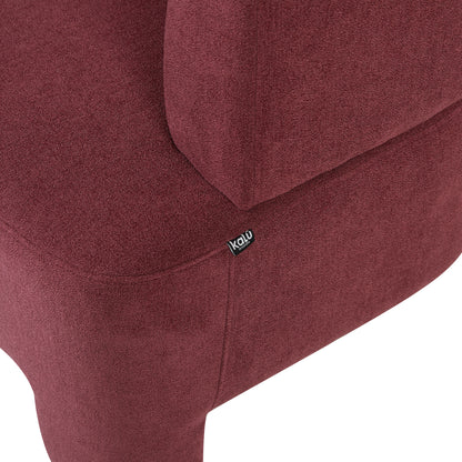 Raspberry modern armchair