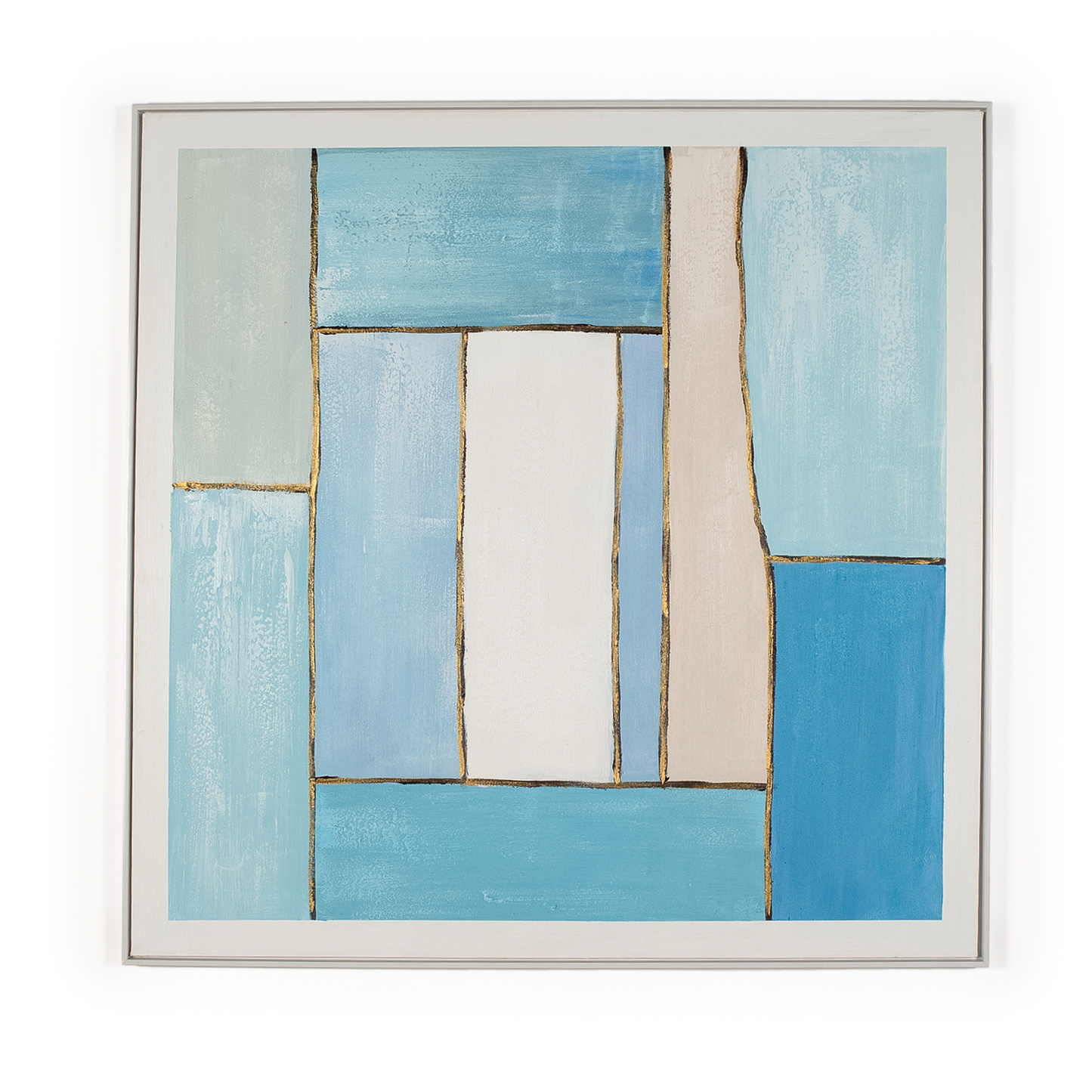 Heather 3D Large Blue 120 X 120 Artwork