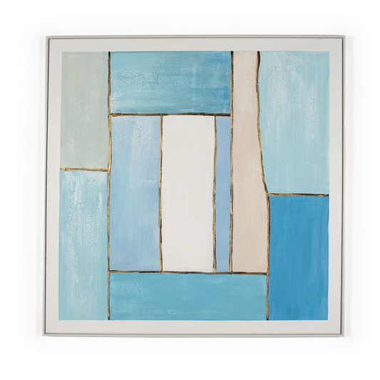 Heather 3D Large Blue 120 X 120 Artwork