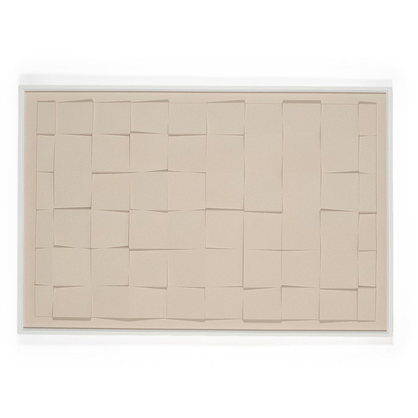 Beige textured wall art