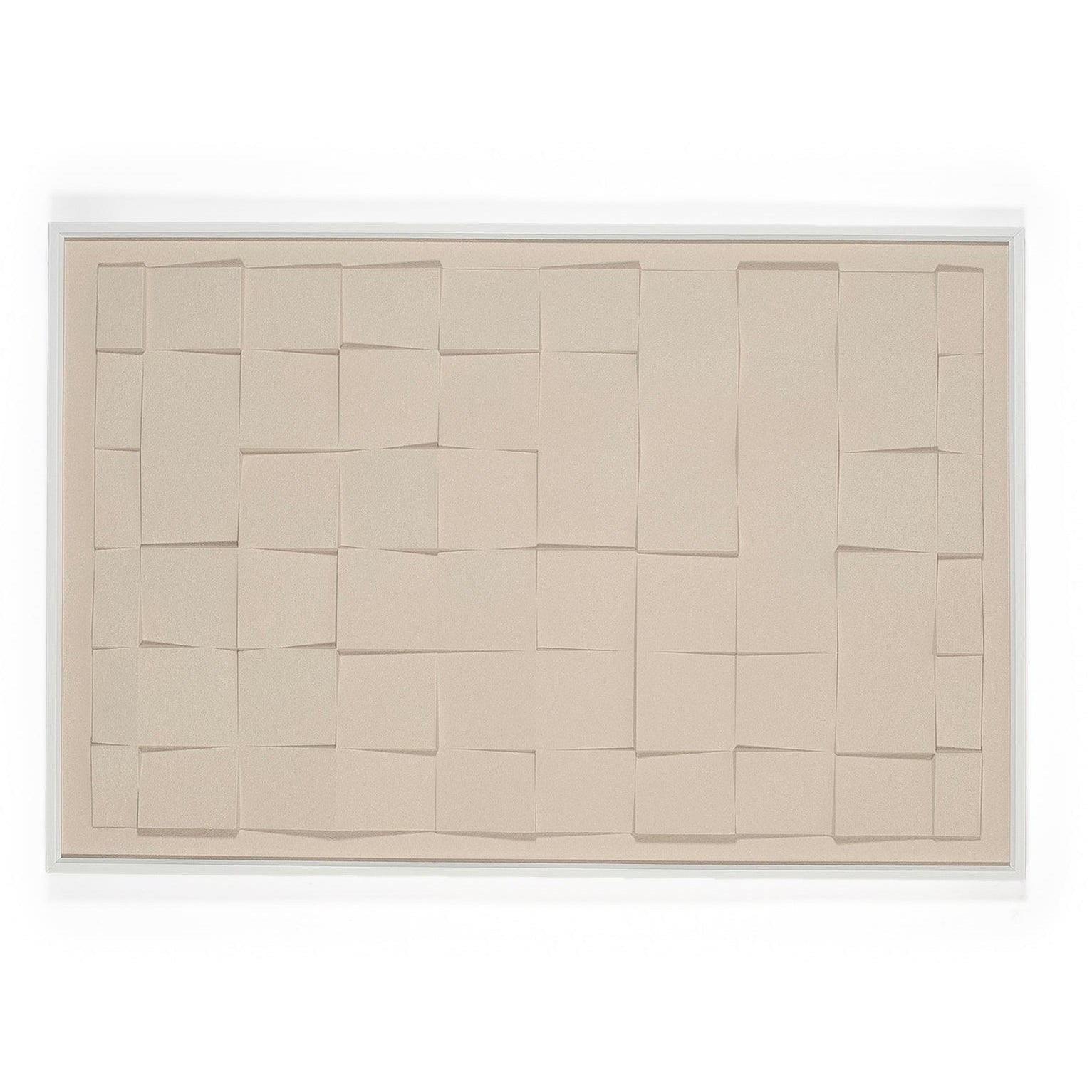 Beige textured wall art