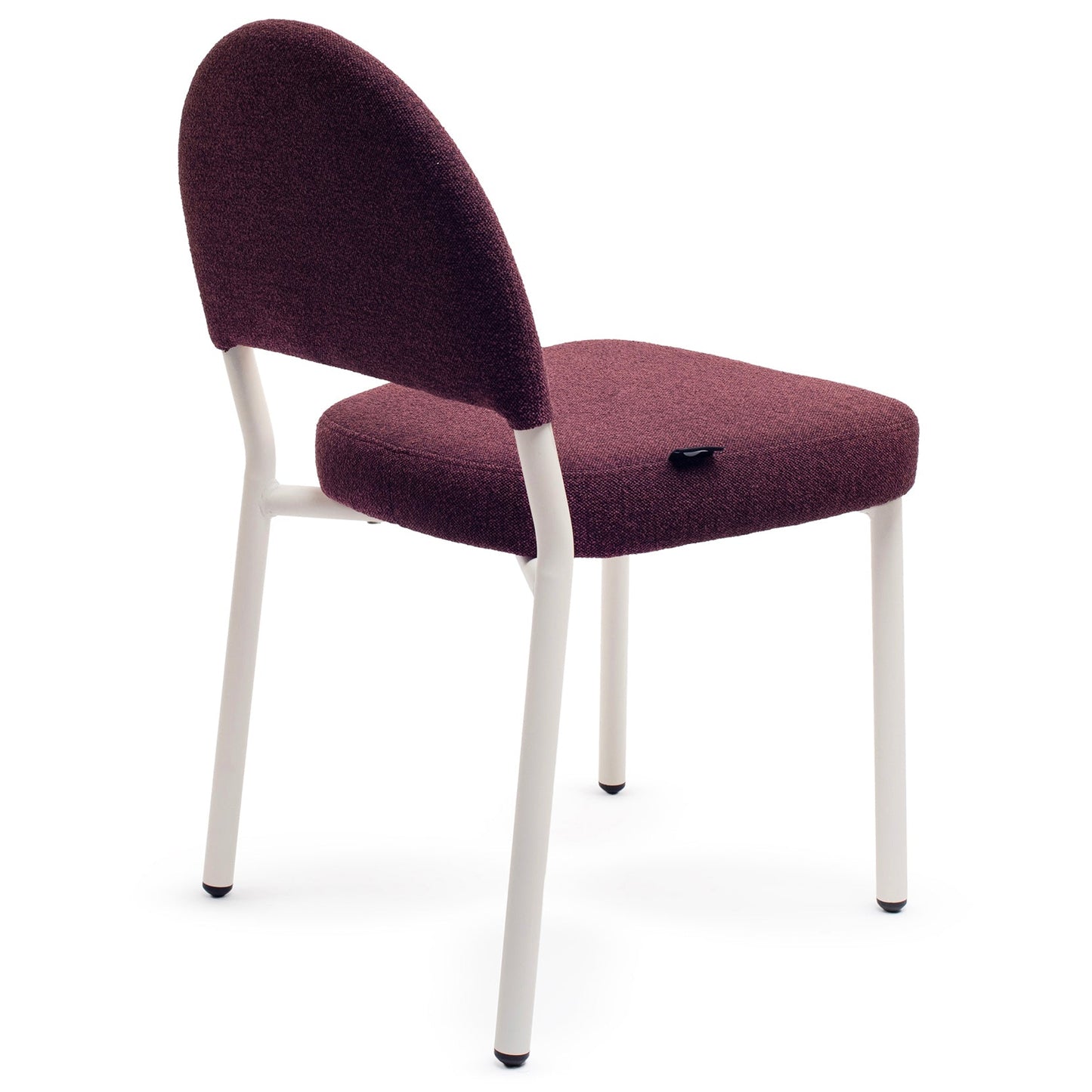 Deep Plum Dining Chair With Cream Frame
