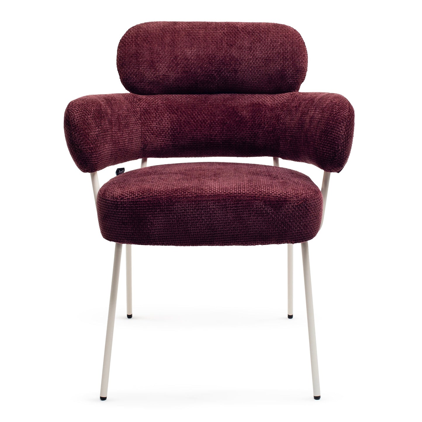 Merlot Dining Chair With Cream Frame