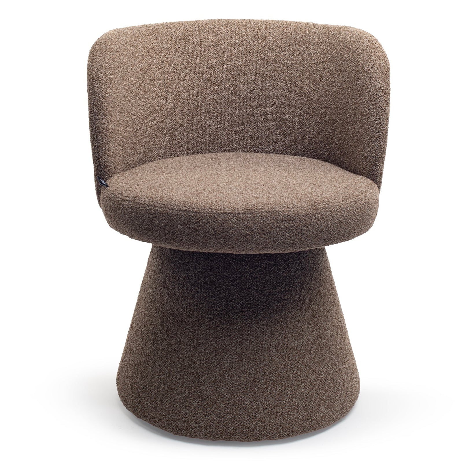 Earth Brown Fabric Dining Chair 