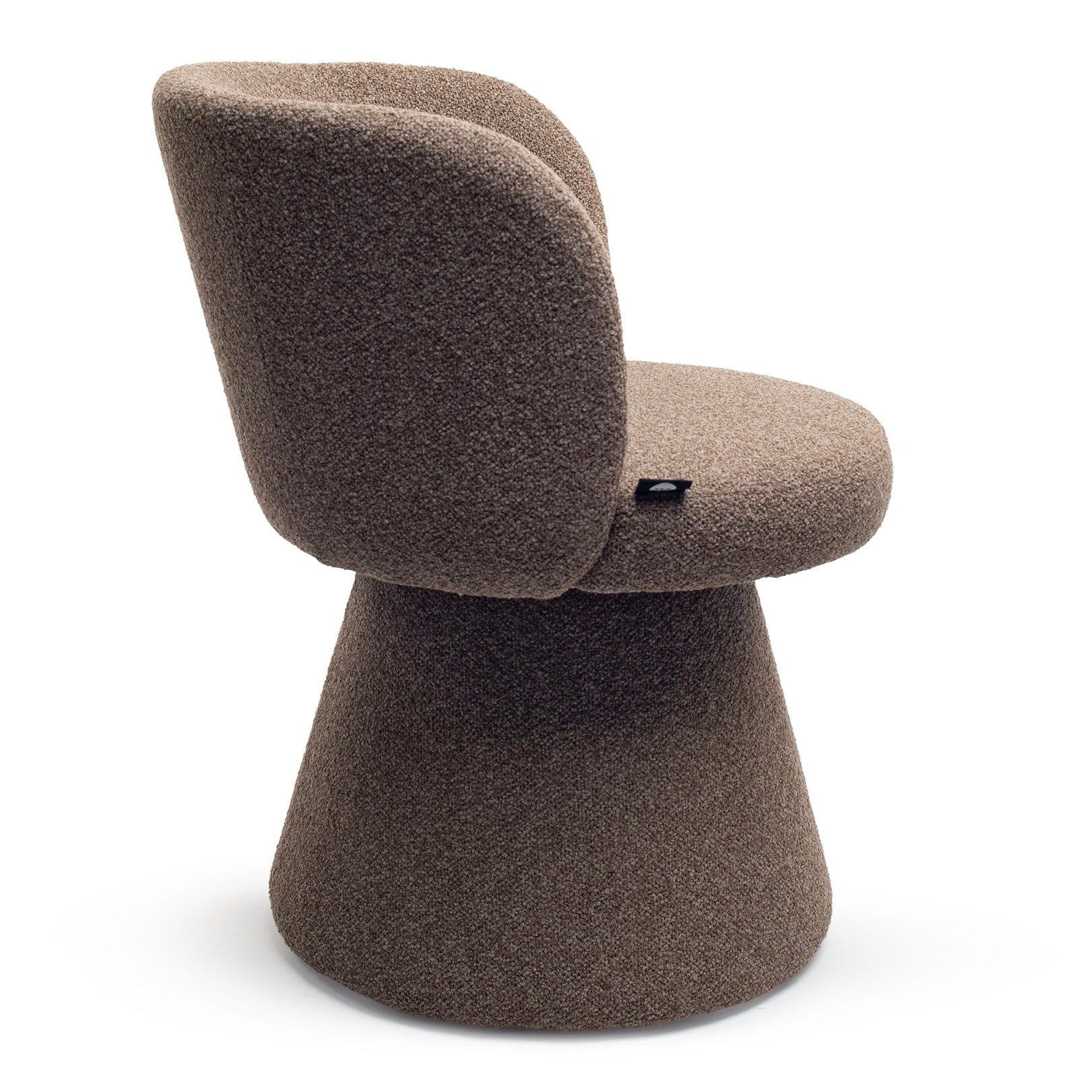 Earth Brown Fabric Dining Chair 