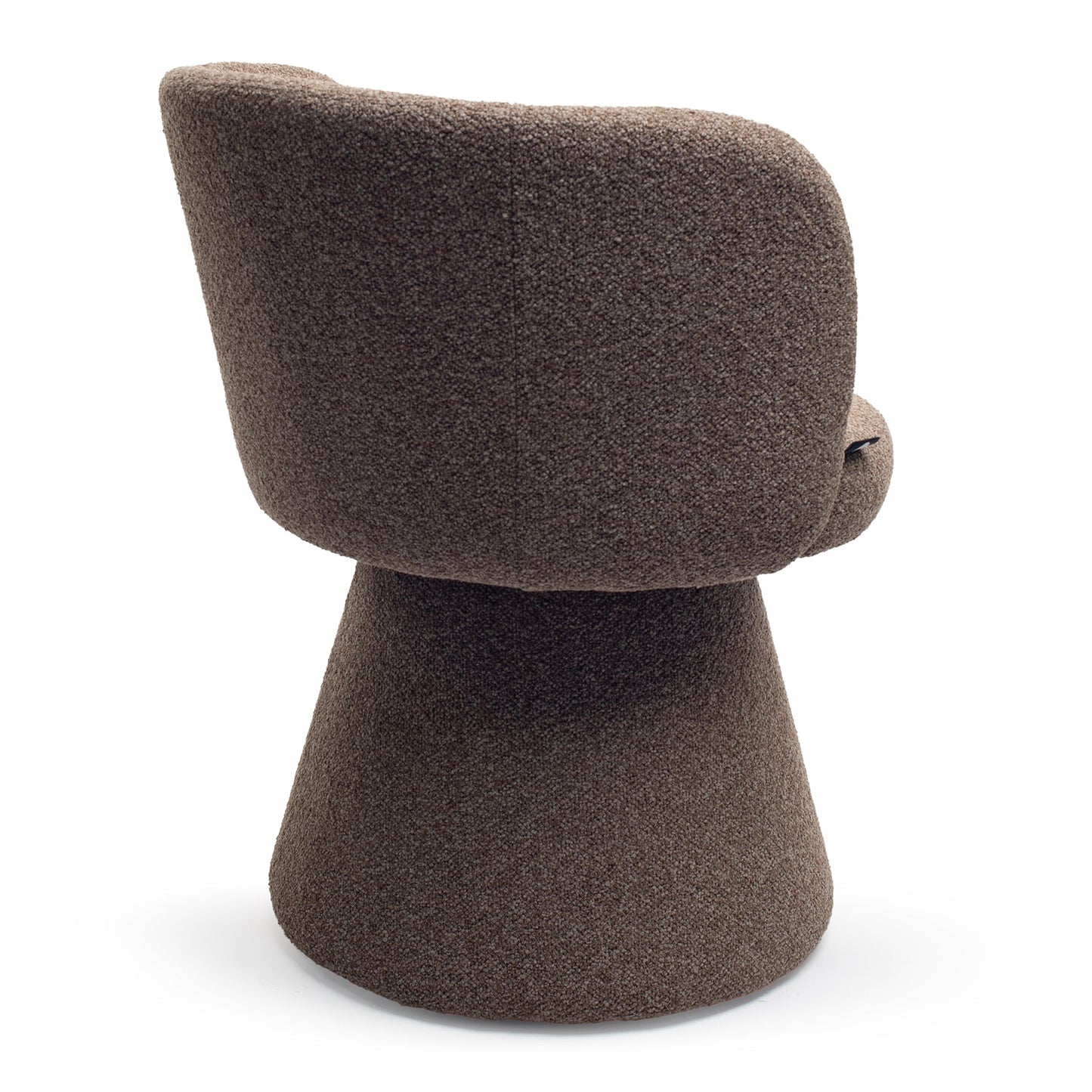 Earth Brown Fabric Dining Chair 