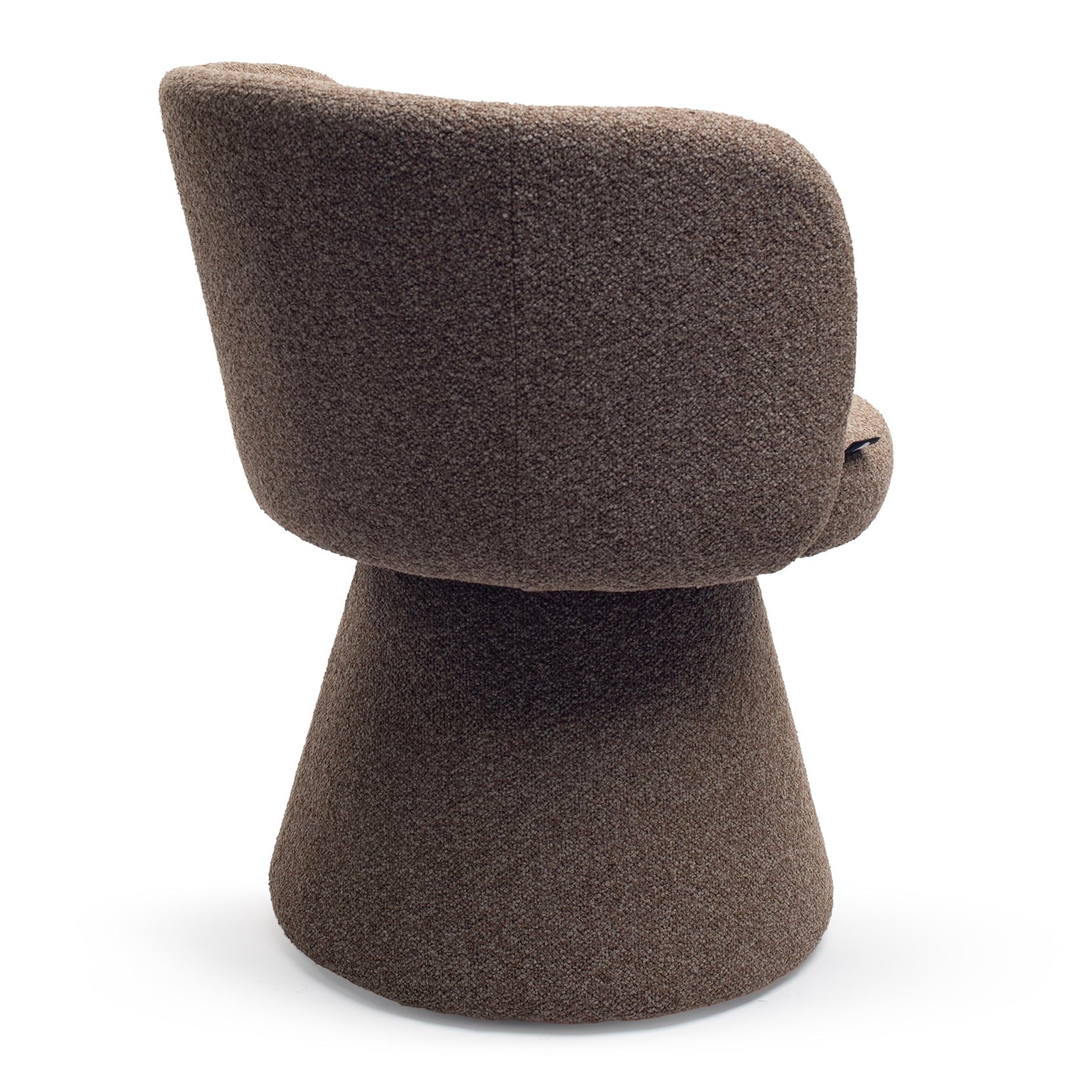 Earth Brown Fabric Dining Chair 