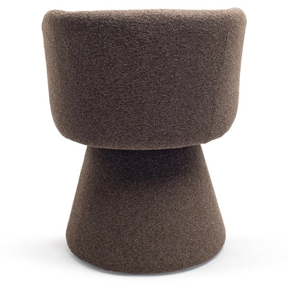 Earth Brown Fabric Dining Chair 