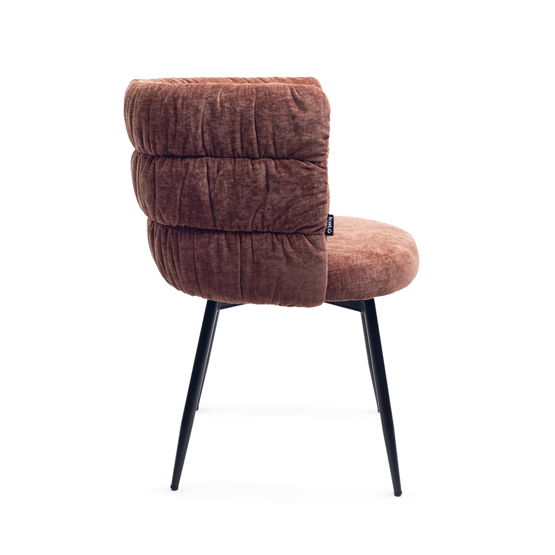 Bronte Chenille Cognac Dining Chair 