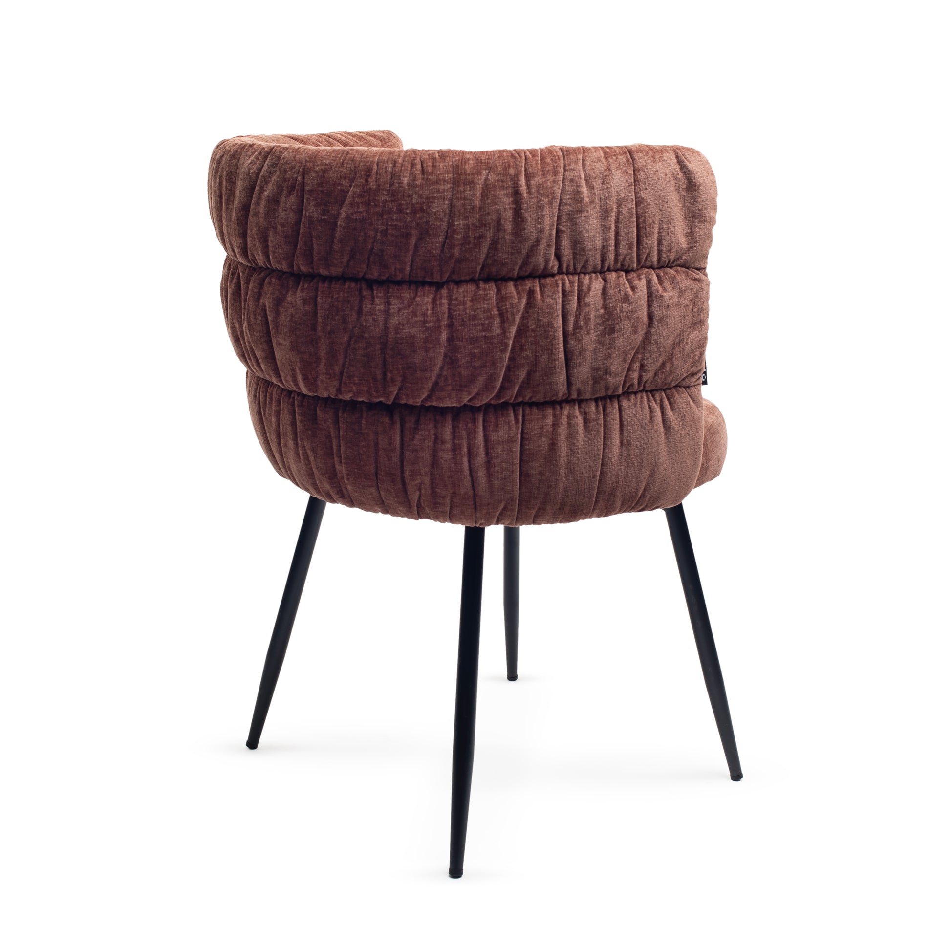 Bronte Chenille Cognac Dining Chair 