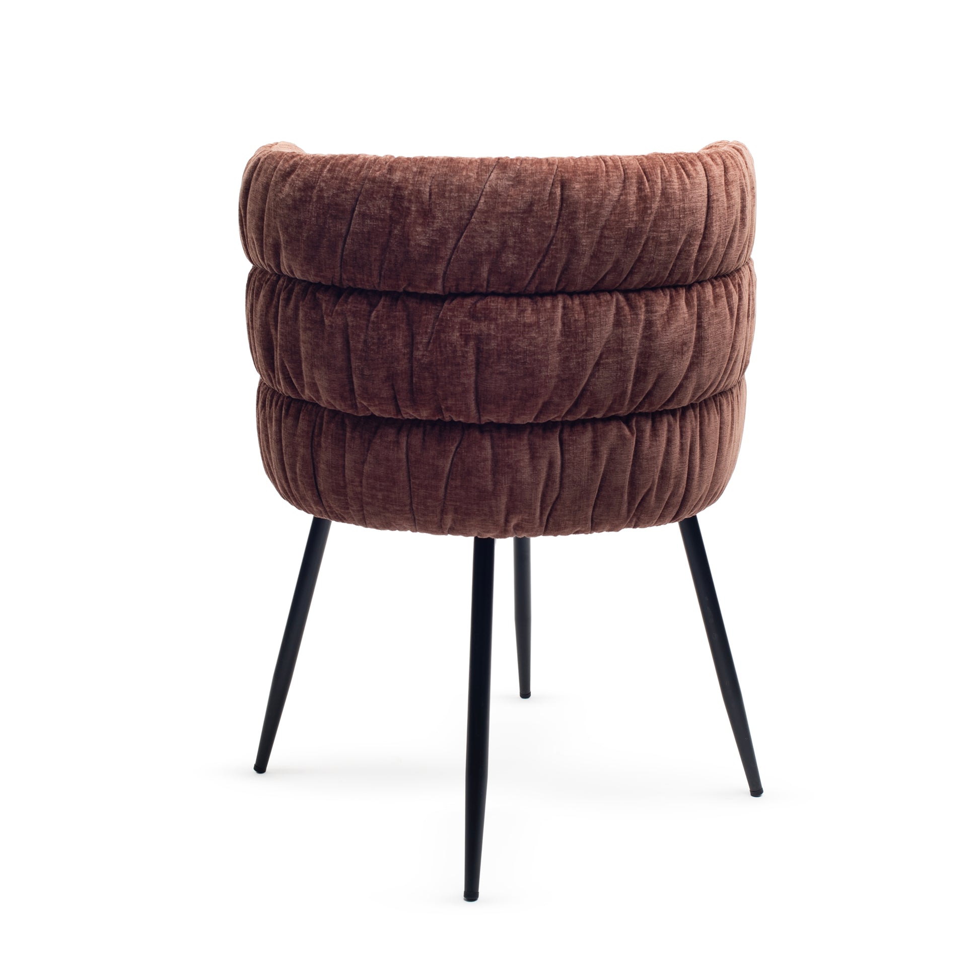 Bronte Chenille Cognac Dining Chair 