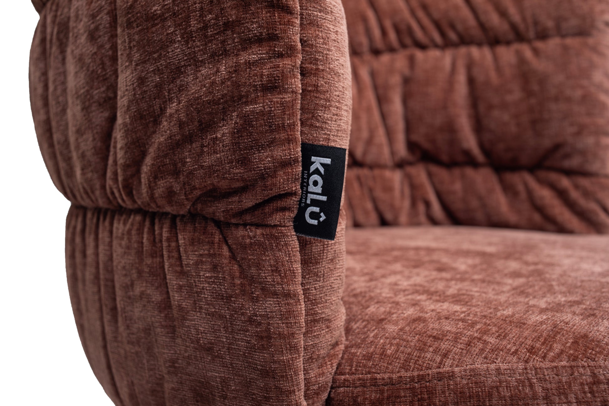 Bronte Chenille Cognac Dining Chair 