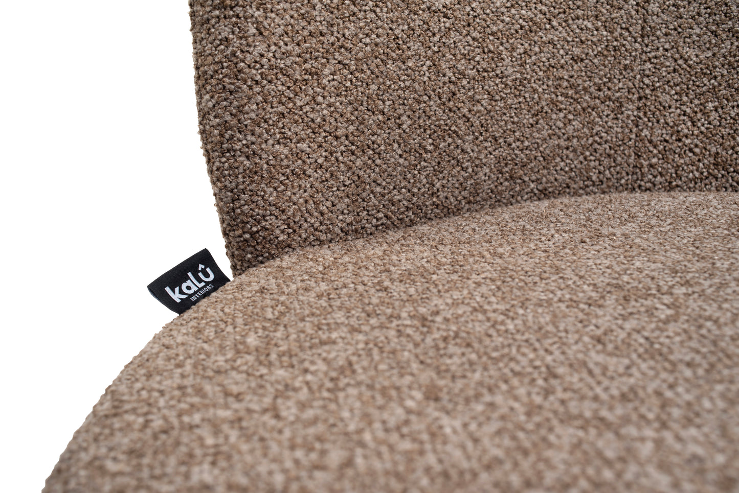 Earth Brown Fabric Dining Chair 
