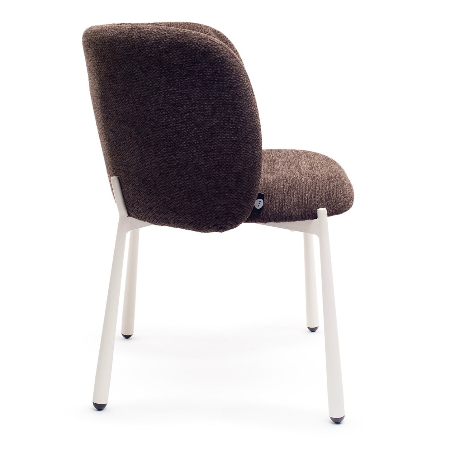 Espresso Brown Dining Chair With Cream Frame