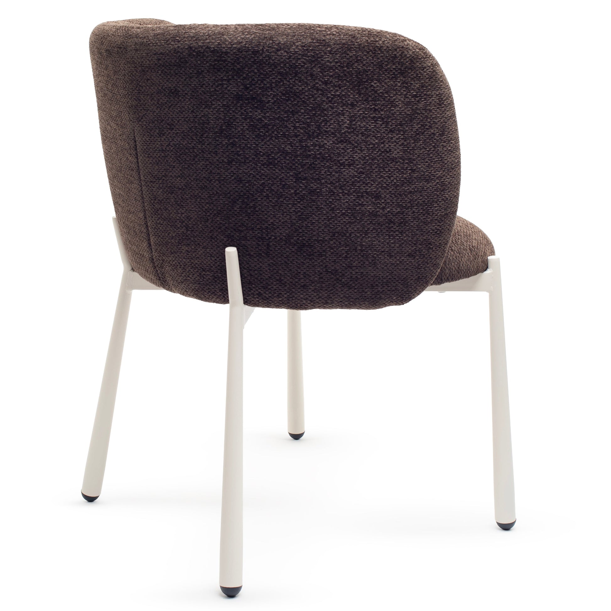 Espresso Brown Dining Chair With Cream Frame