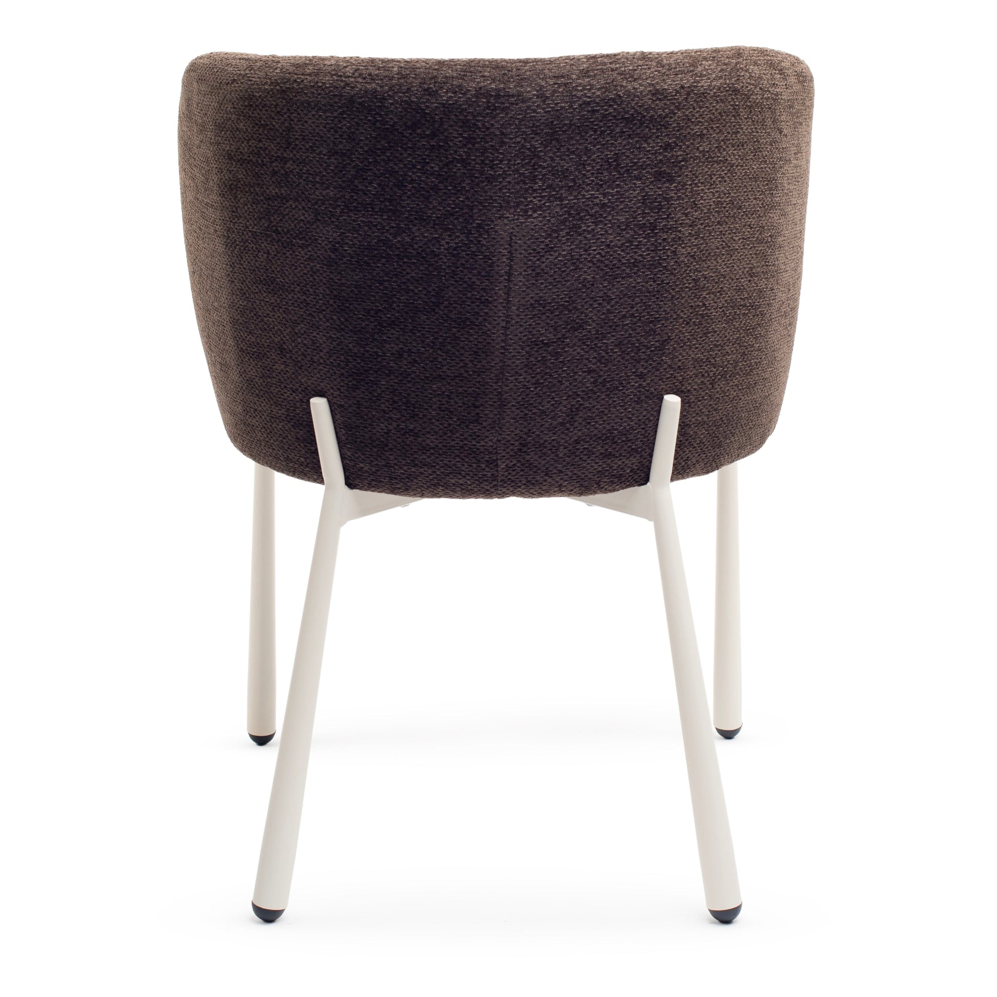 Espresso Brown Dining Chair With Cream Frame