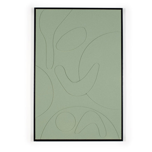 3d modern green artwork
