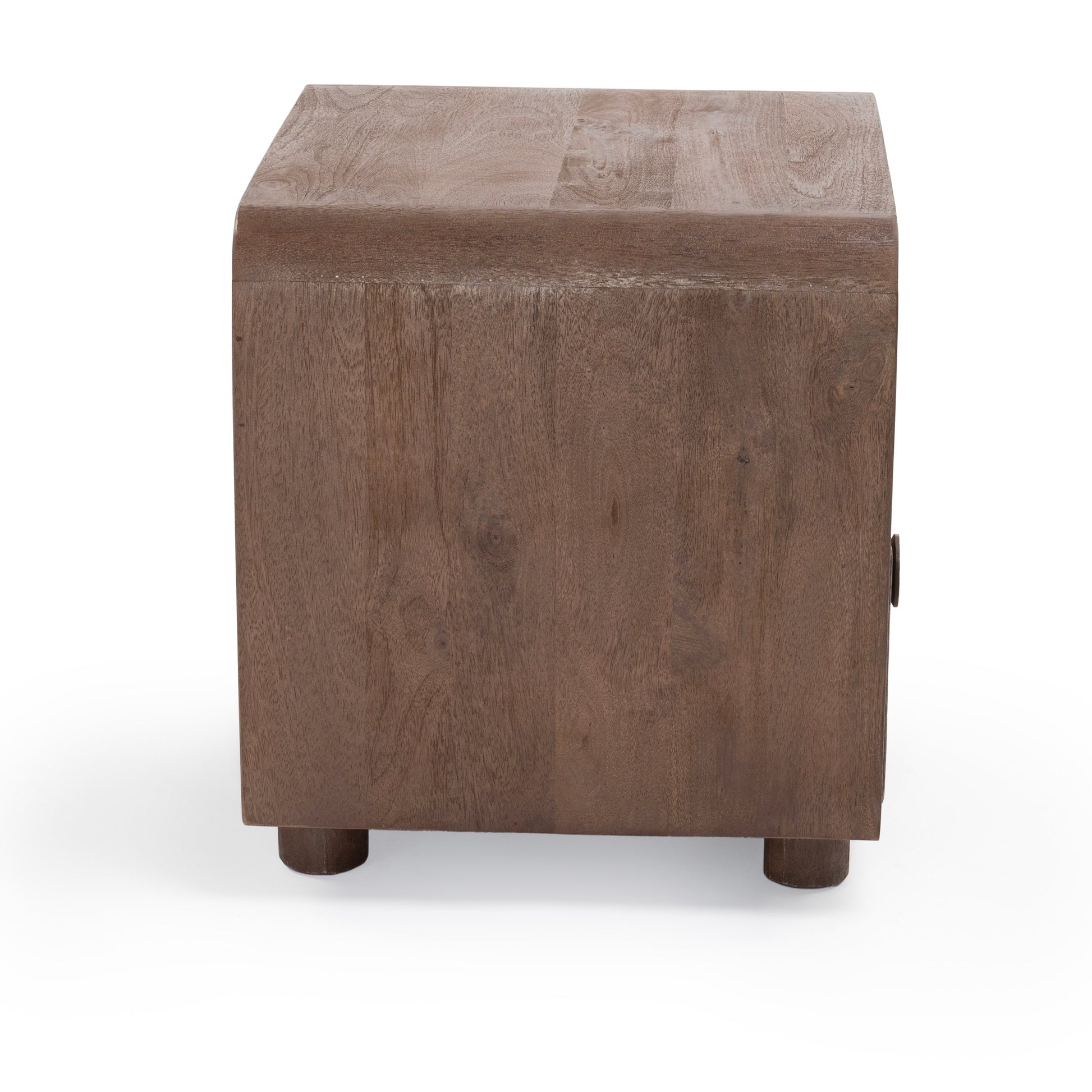 Solid walnut bedside table
