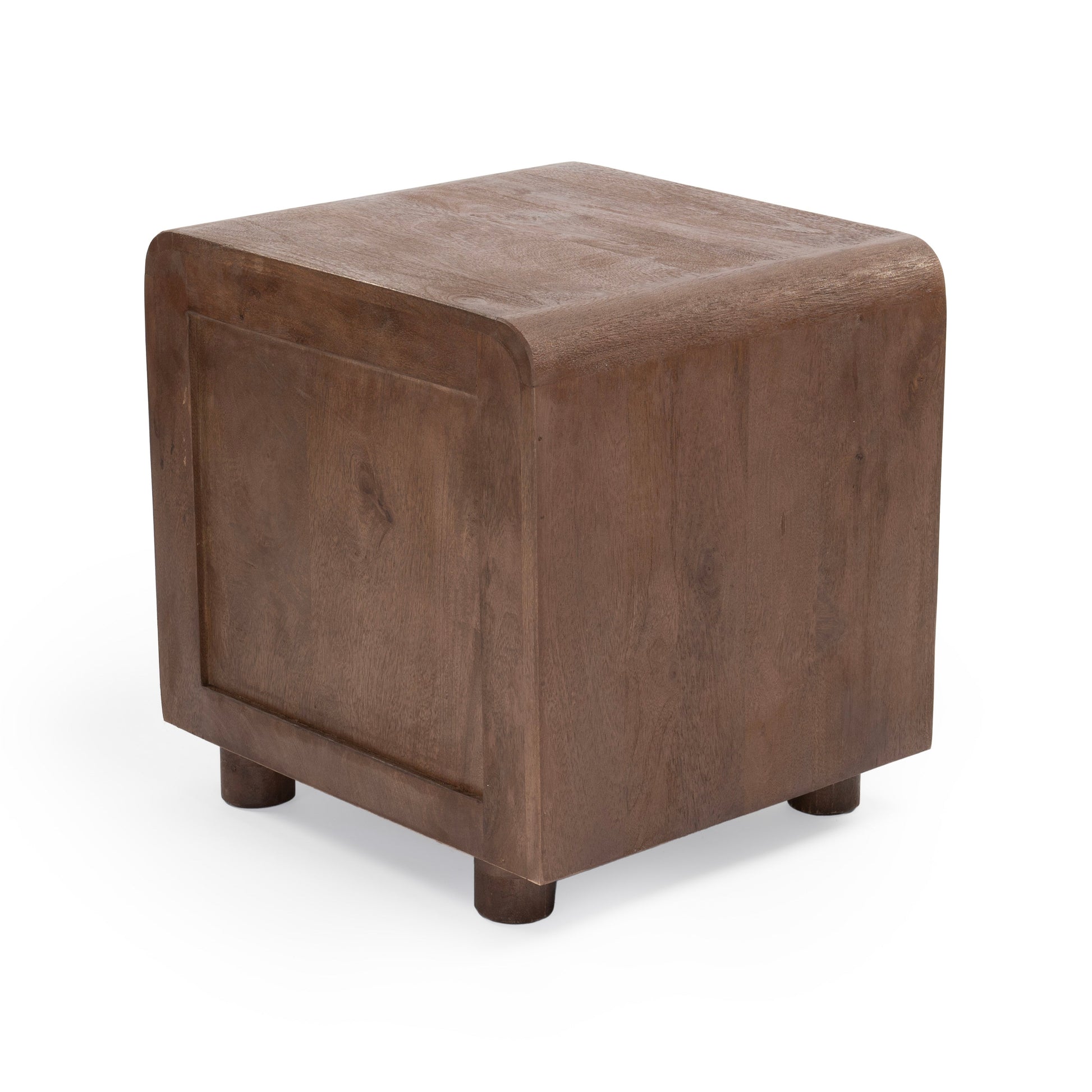 Solid walnut bedside table
