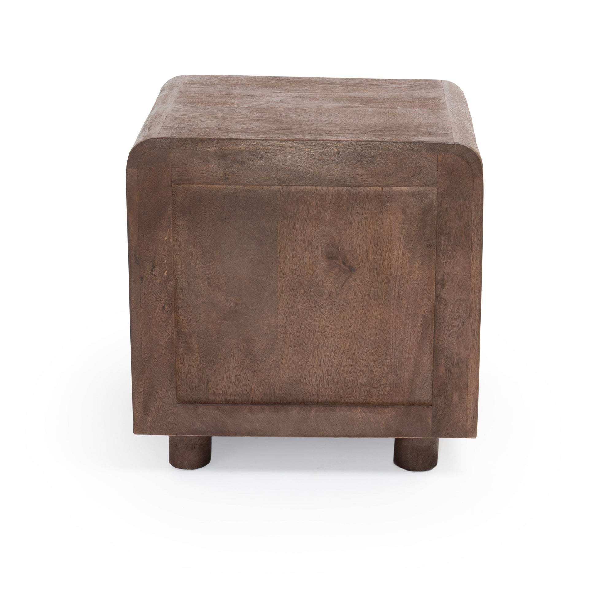 Solid walnut bedside table