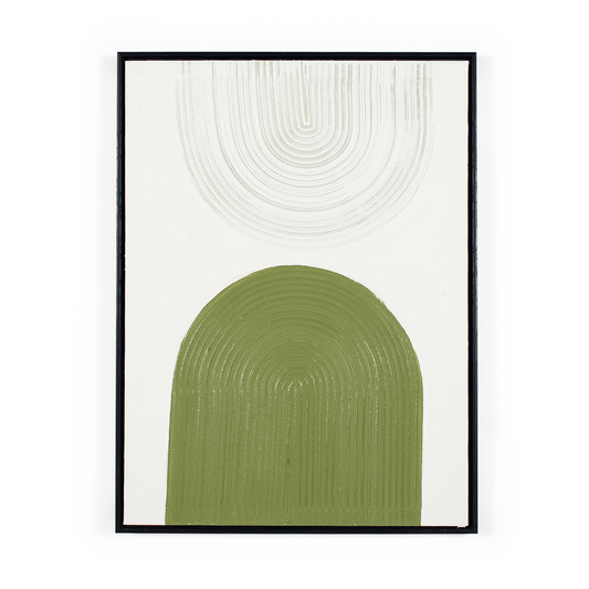 green and cream artwork