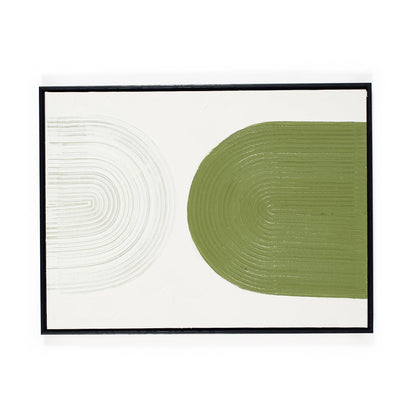 green and cream artwork