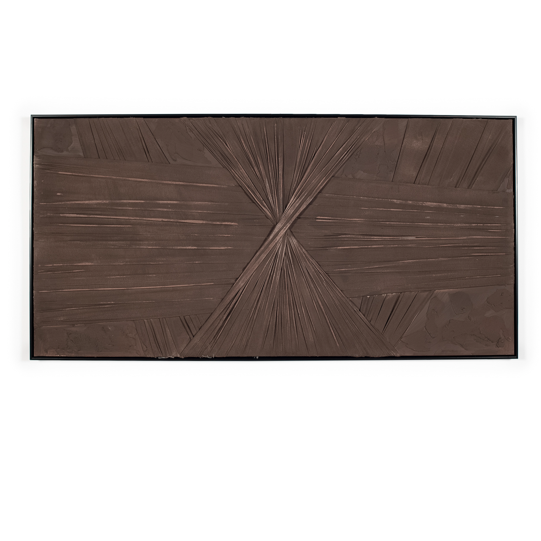 Large chocolate fabric artwork