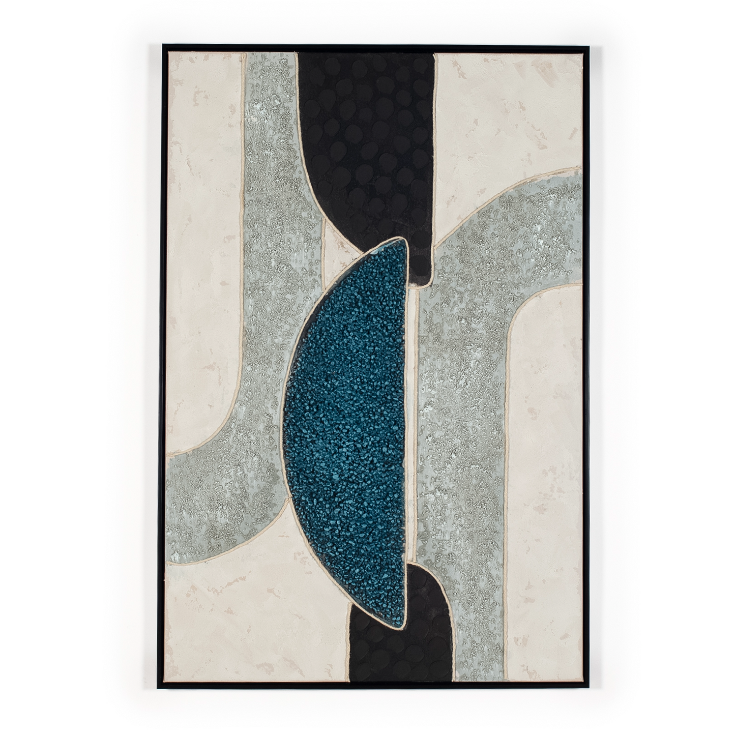 Blue 3d textured artwork
