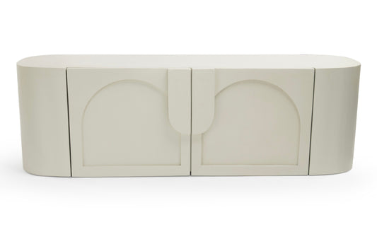 Modern Off White Arch TV Unit