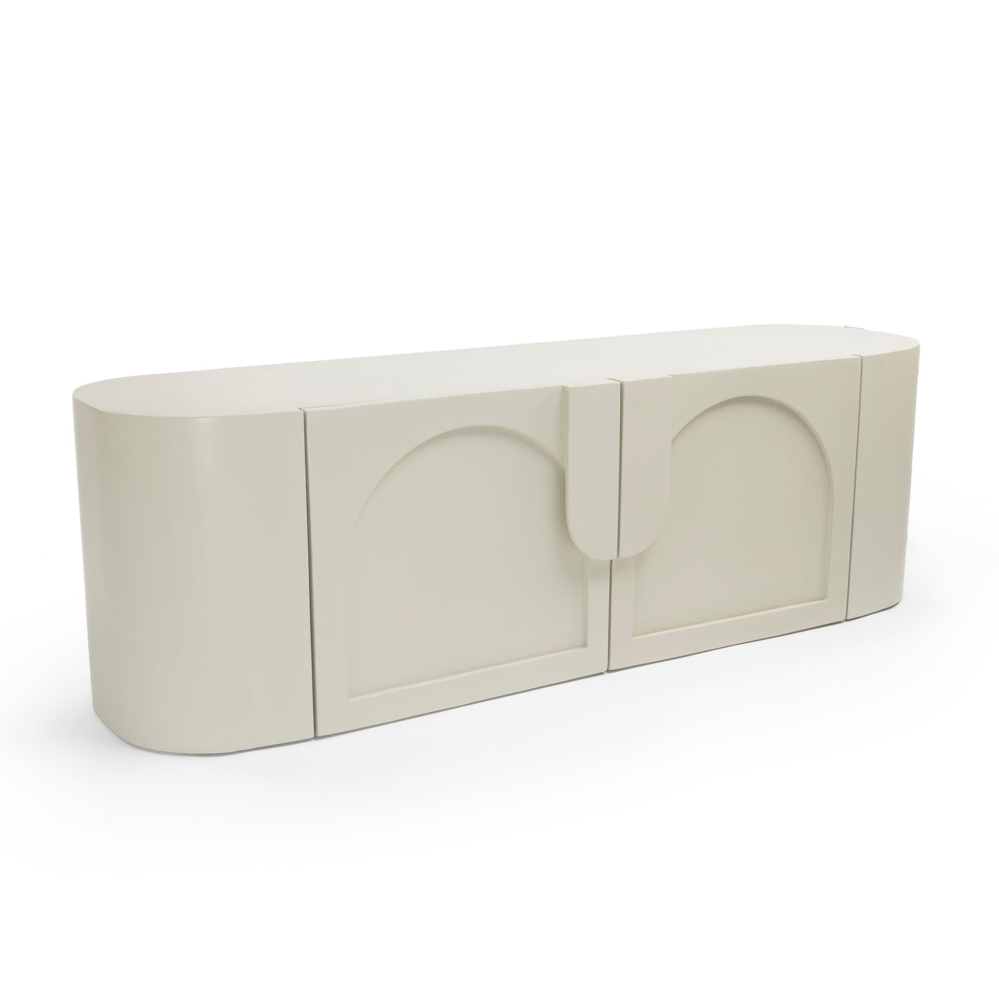 Modern Off White Arch TV Unit
