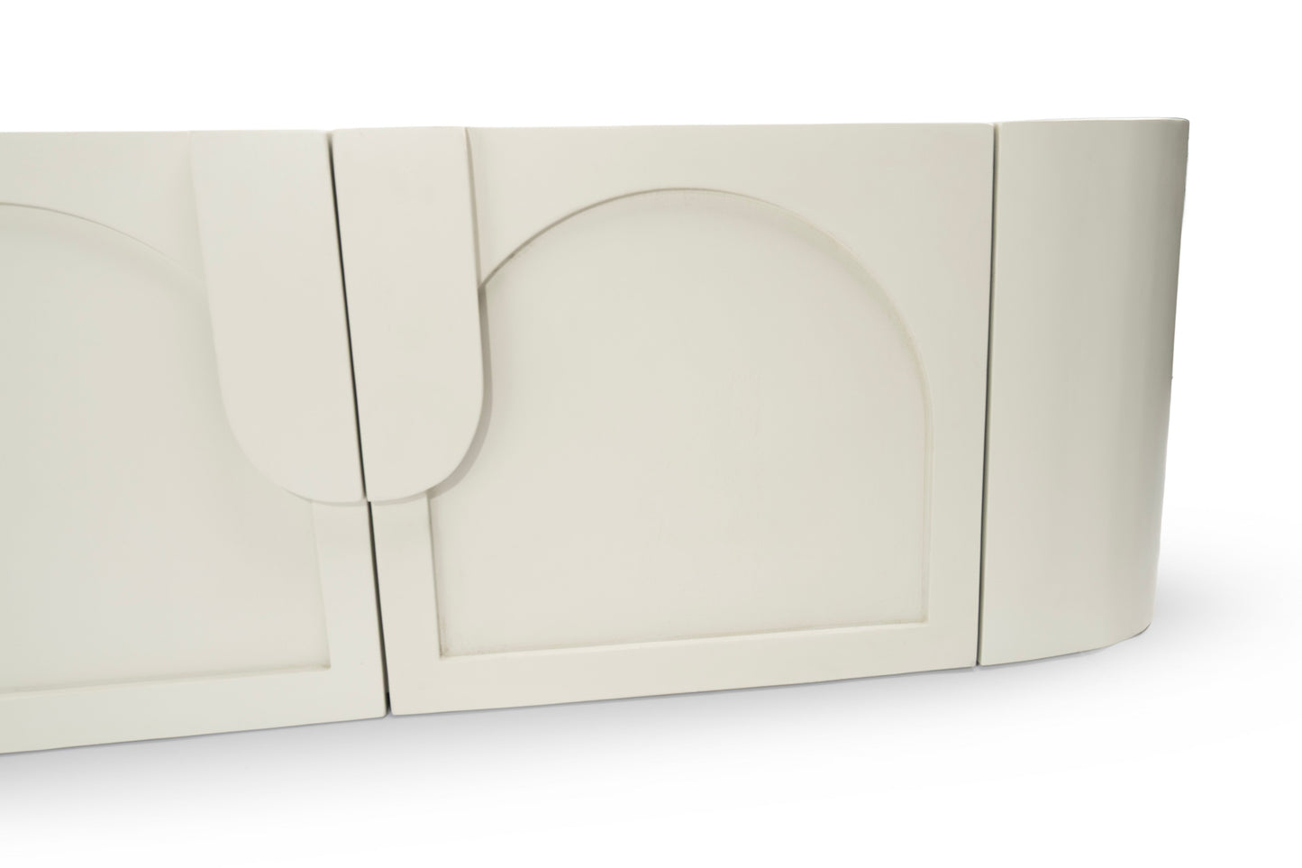 Modern Off White Arch TV Unit