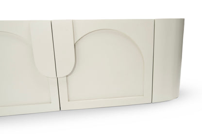 Modern Off White Arch TV Unit