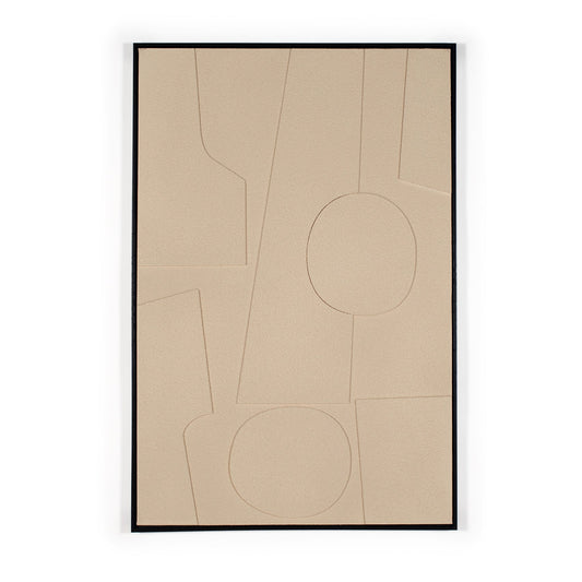 modern beige 3D artwork