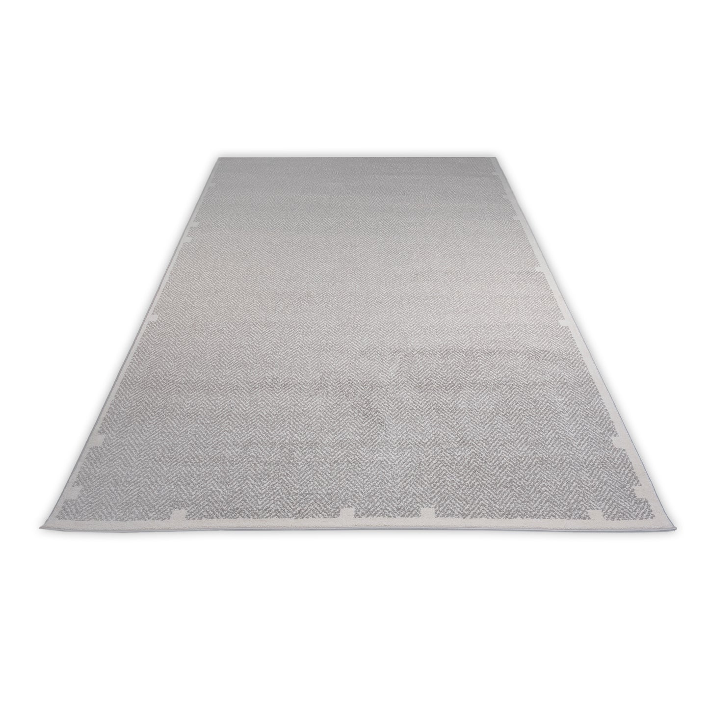 Cream and grey small rug