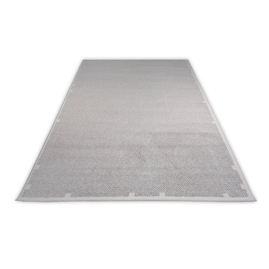 Cream and grey small rug