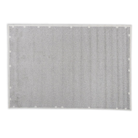 Cream and grey small rug