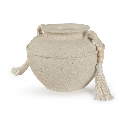 Coastal sand beige decor with tassals