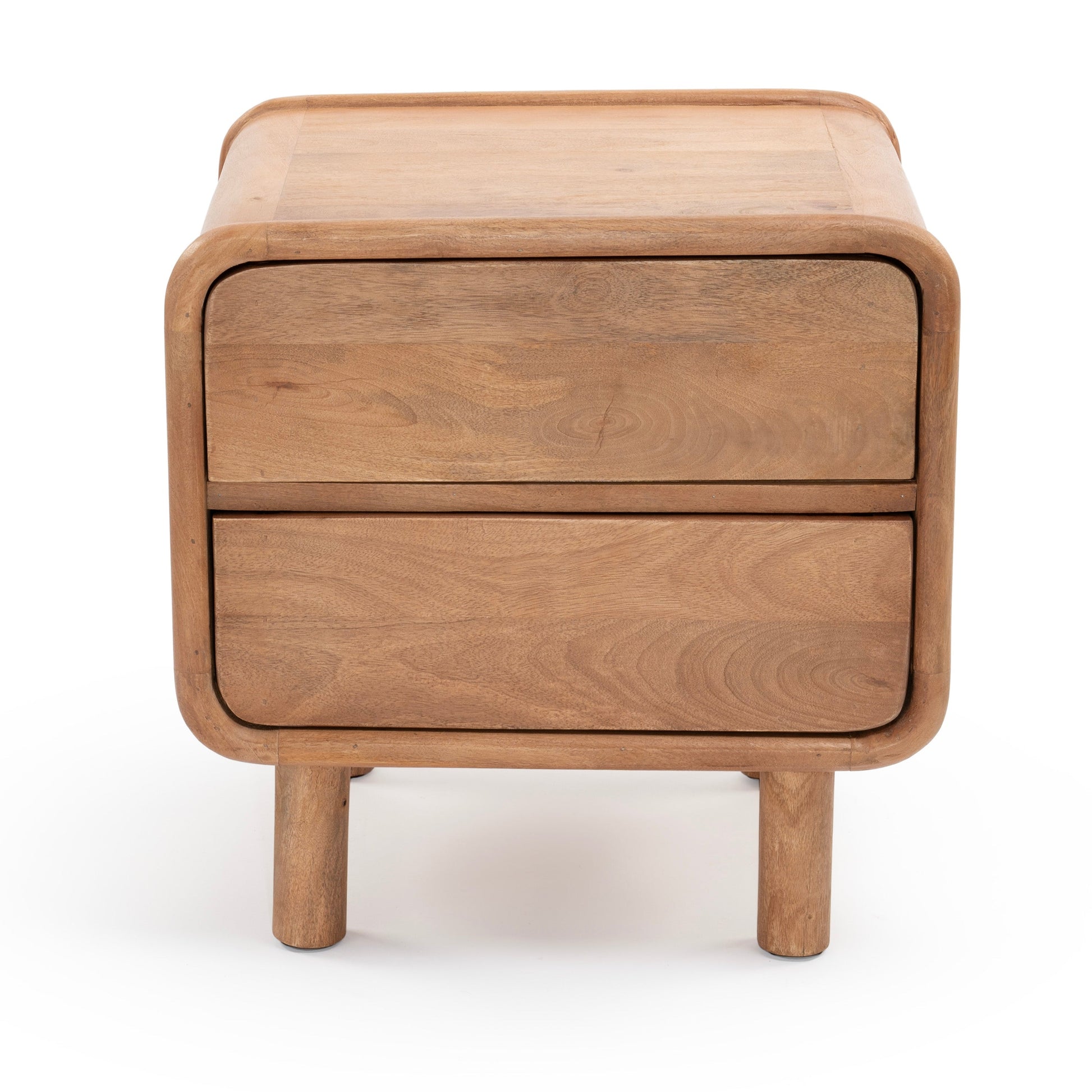 Natural timber bedside table