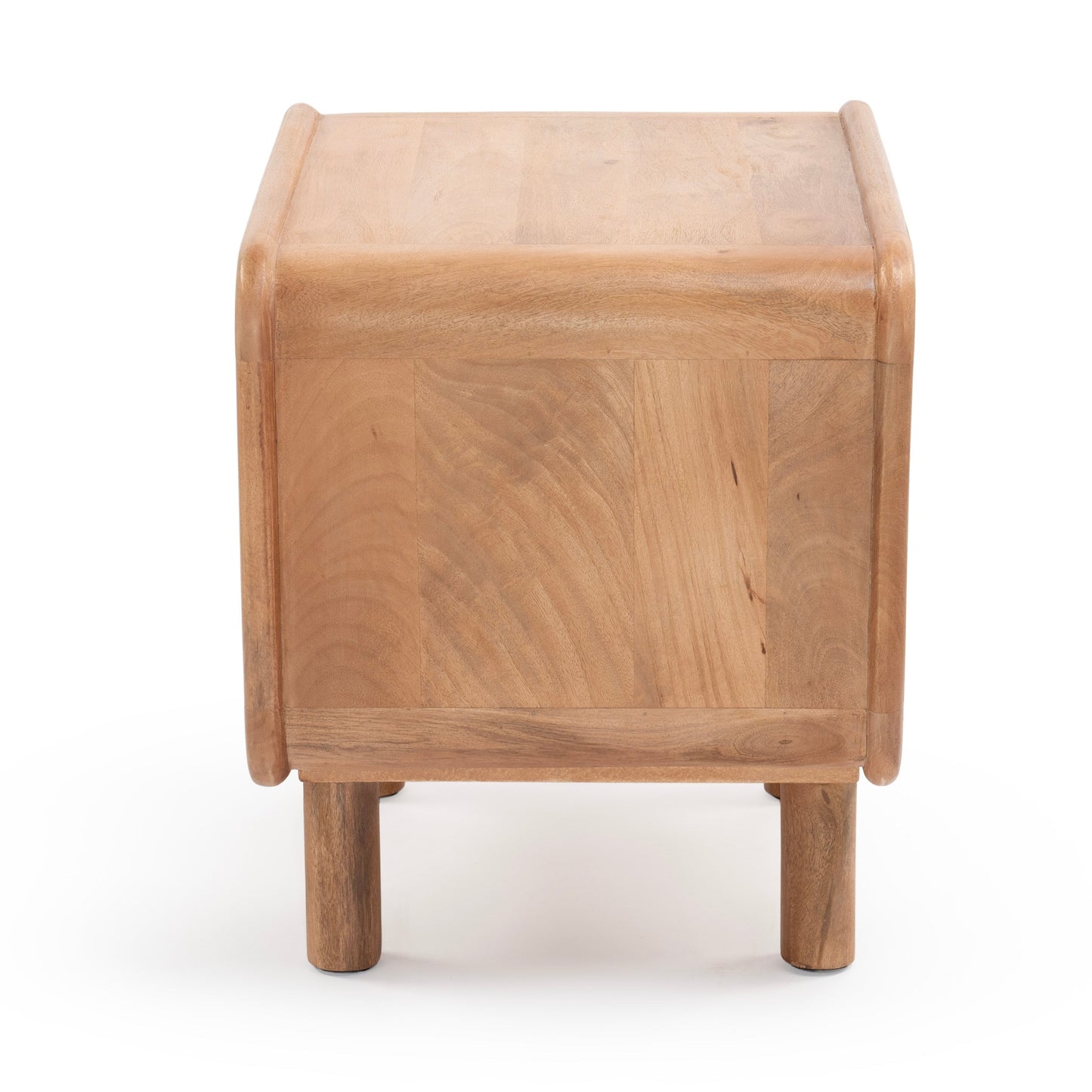 Natural timber bedside table
