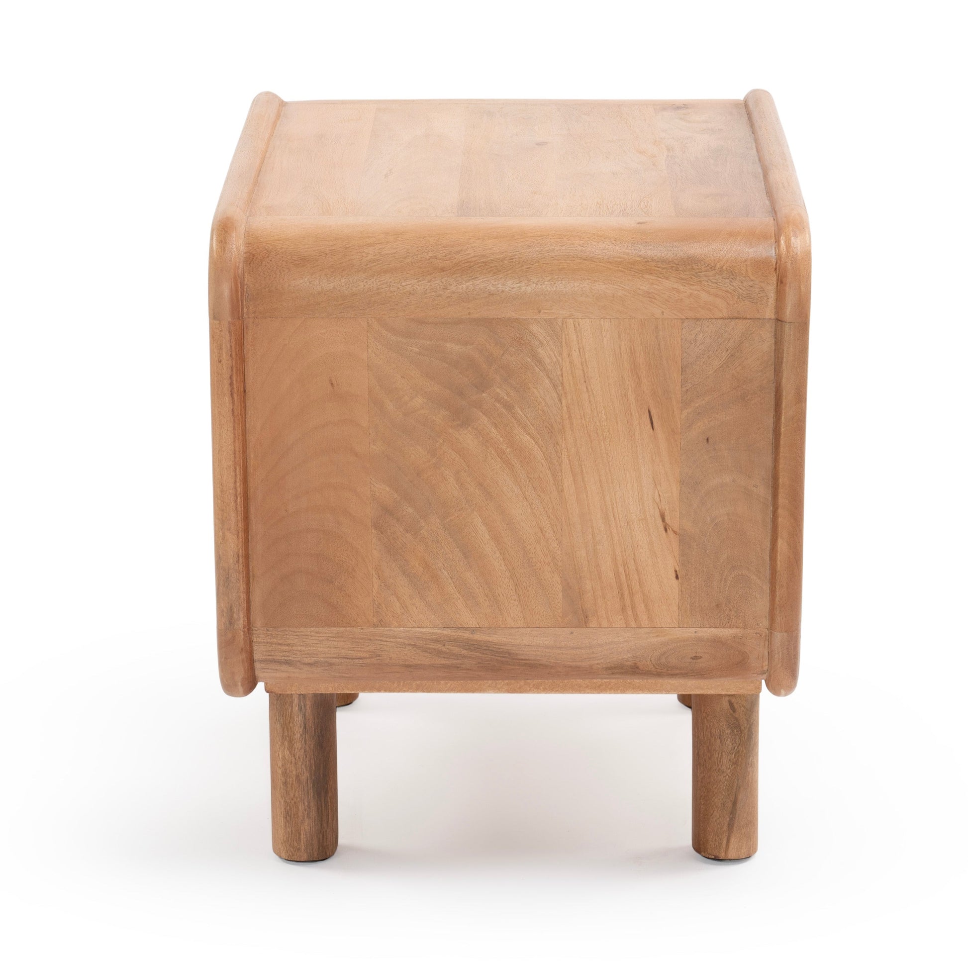 Natural timber bedside table