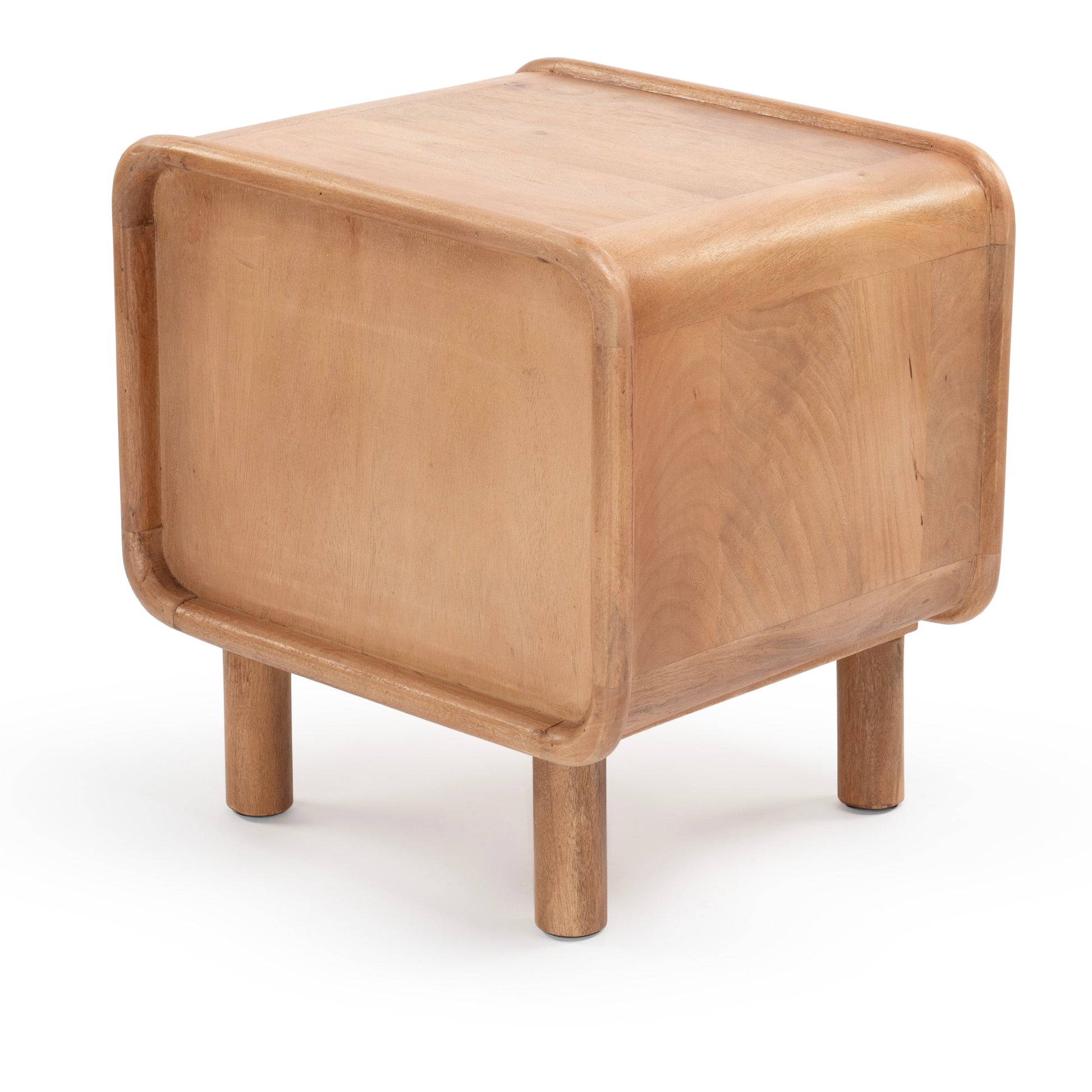 Natural timber bedside table