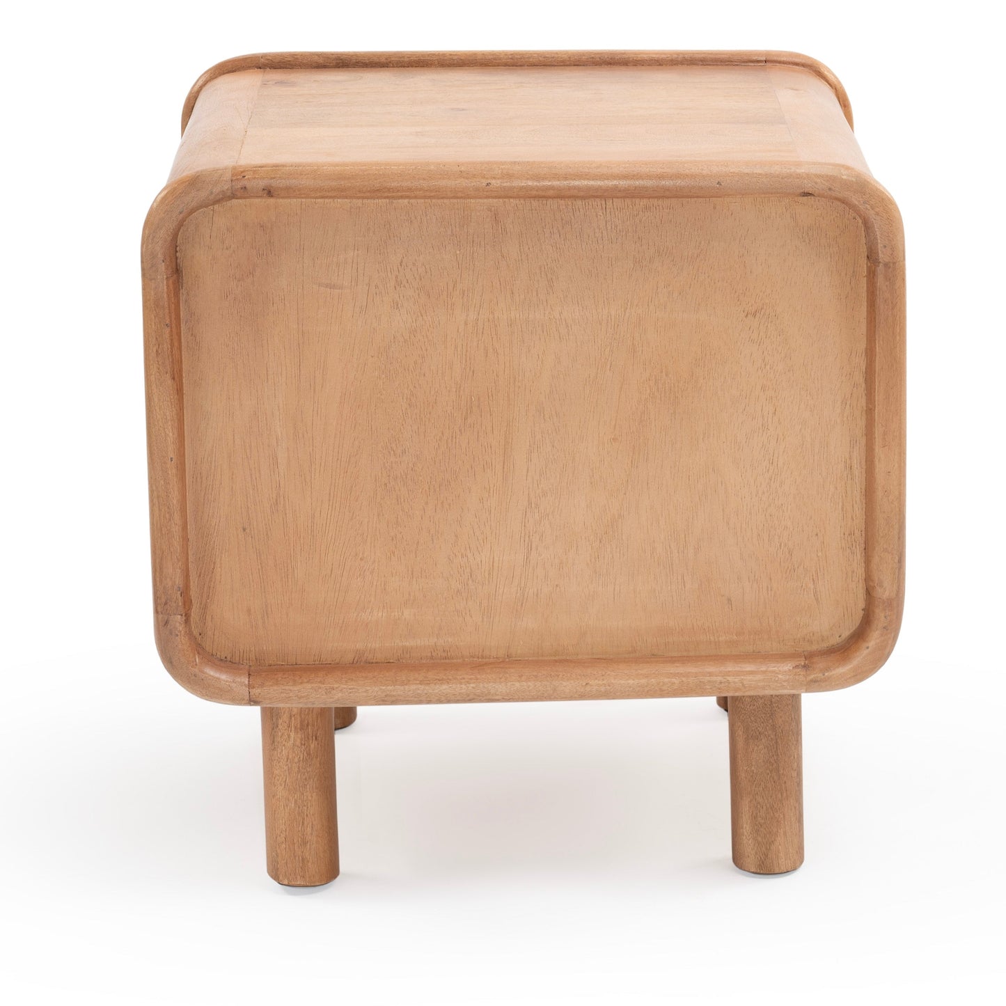 Natural timber bedside table