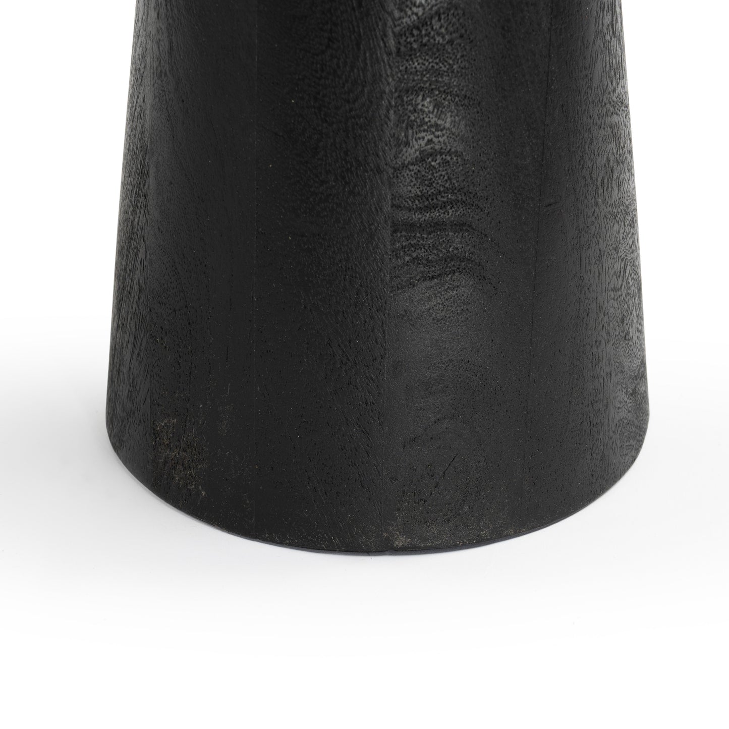 Black Solid wood side table