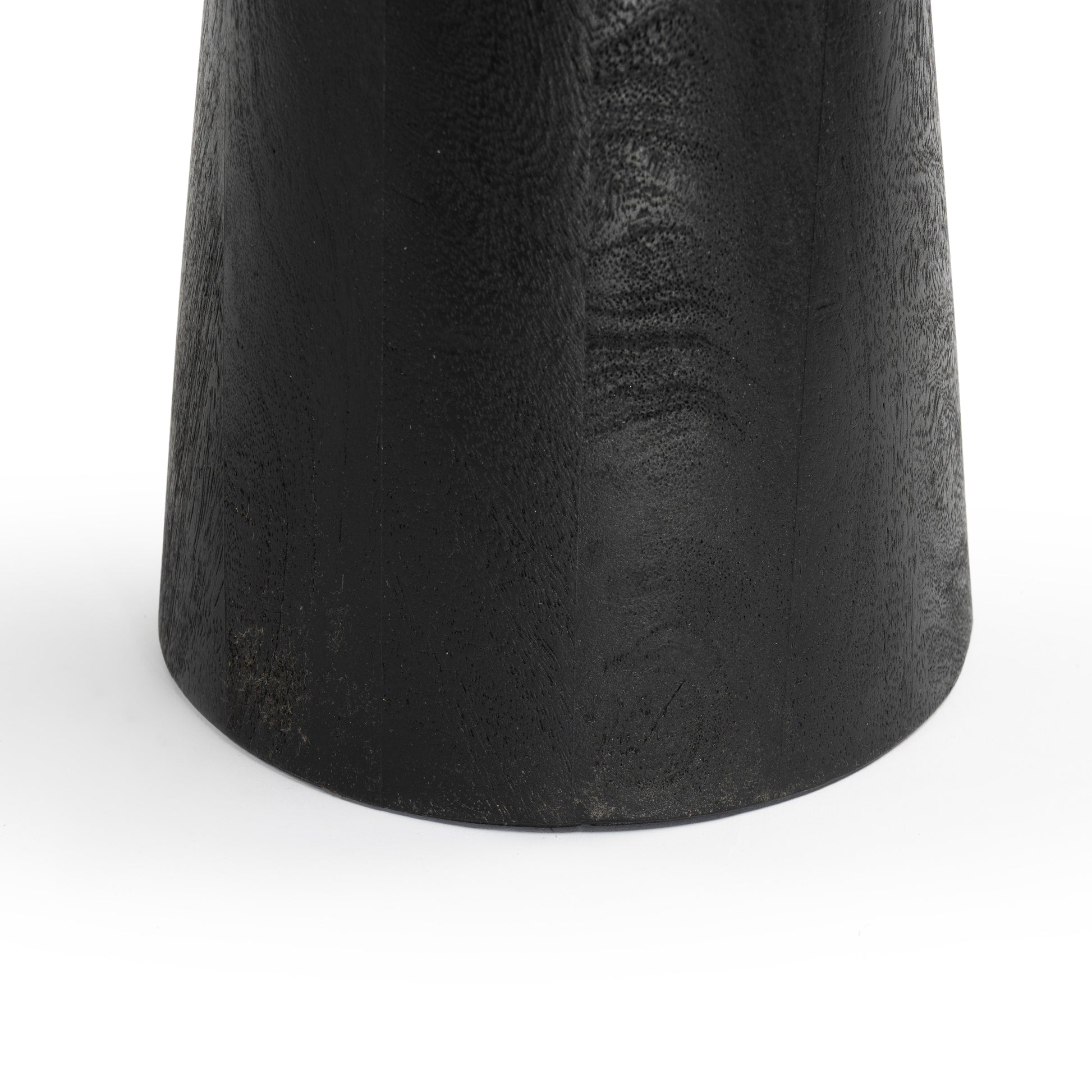 Black Solid wood side table